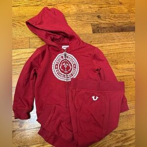 True Religion 2T matching set sweatsuit
